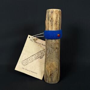 Musical Rainstick Cactus Wood Handmade Natural Rain Sound Meditation